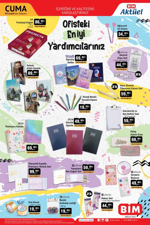 BİM Aktüel Ürünler Kataloğu 8 Aralık : Bu Hafta Bim'e Hangi Ürünler Geliyor?