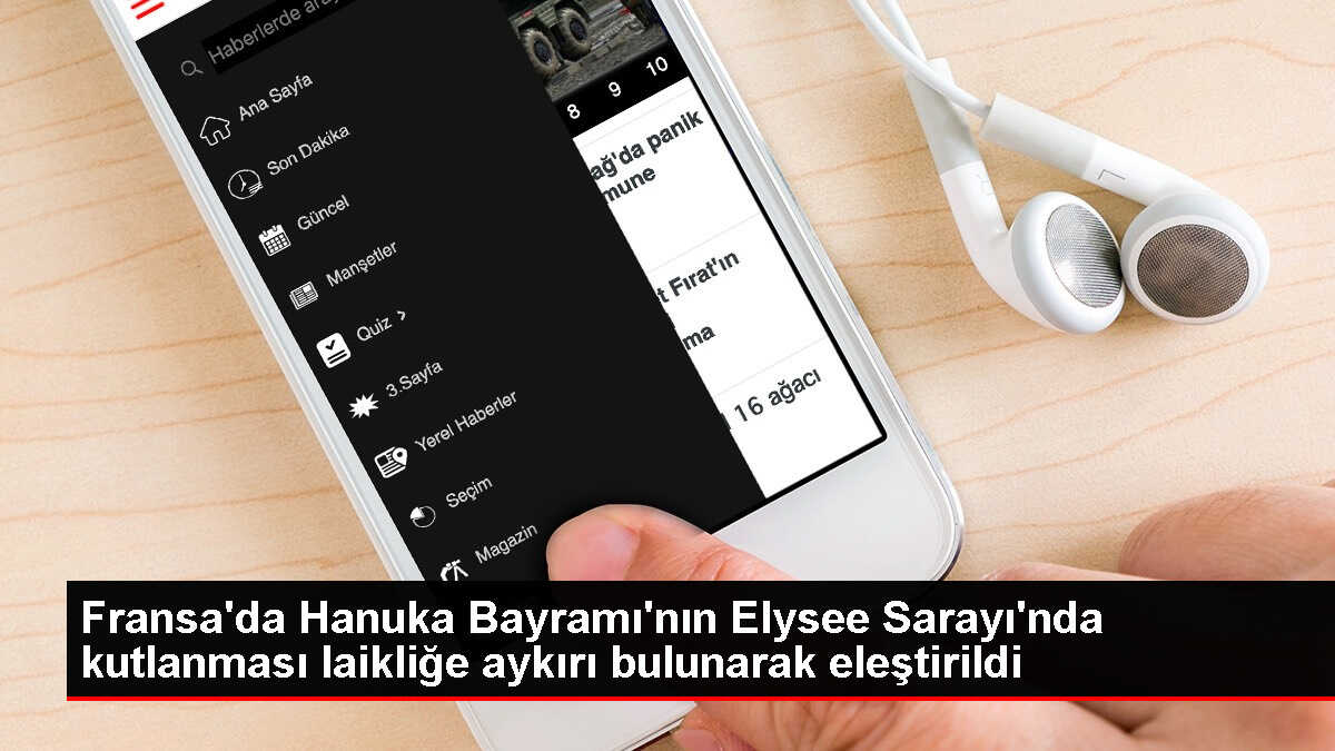 Fransa'da Elysee Sarayı'nda Hanuka Bayramı Kutlaması Laiklik Tartışmalarına Yol Açtı