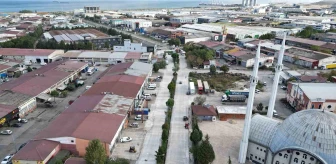 Samsun Büyükşehir Belediyesi Sanayi Bölgelerine Beton Yol Yapıyor