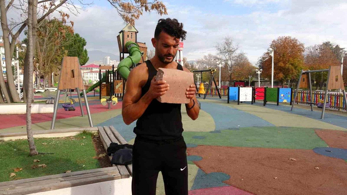Tokat'ta bir vatandaşın spor sevgisi sınır tanımıyor