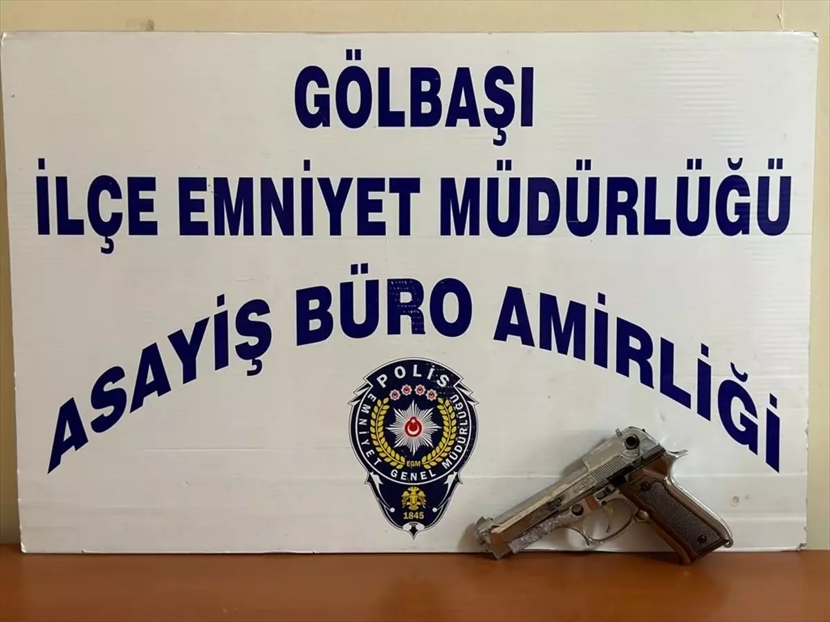 Adıyaman'da ruhsatsız tabanca ele geçirildi