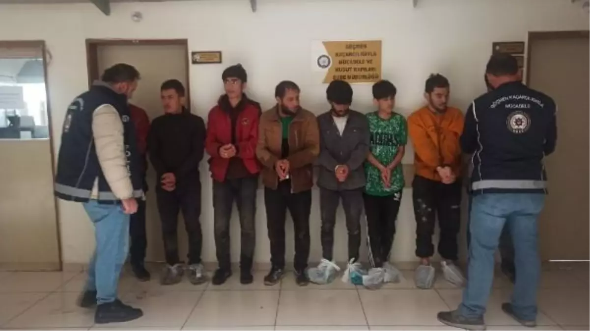 Amasya'da 8 Afganistanlı kaçak göçmen yakalandı