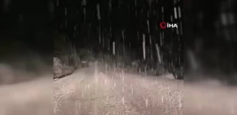 Antalya'nın yaylalarında kar yağışı