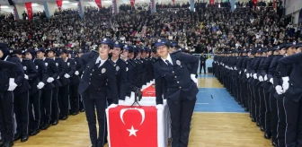 Yozgat Polis Meslek Eğitim Merkezi'nden 861 kadın polis adayı mezun oldu