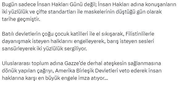 AK Parti Sözcüsü Çelik'ten İnsan Hakları Günü'nde Filistin mesajı: 10 dakikada bir çocuk ölüyor