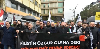 Bitlis'te İsrail'in Gazze'ye yönelik saldırılarını protesto yürüyüşü düzenlendi