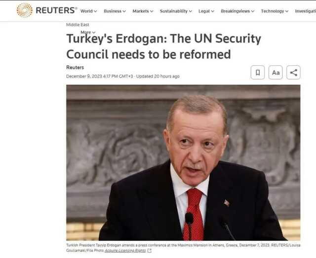 Cumhurbaşkanı Erdoğan'ın Gazze'de ateşkes tasarısını tek başına reddeden ABD ve BMGK'ya tepki dünya basınında