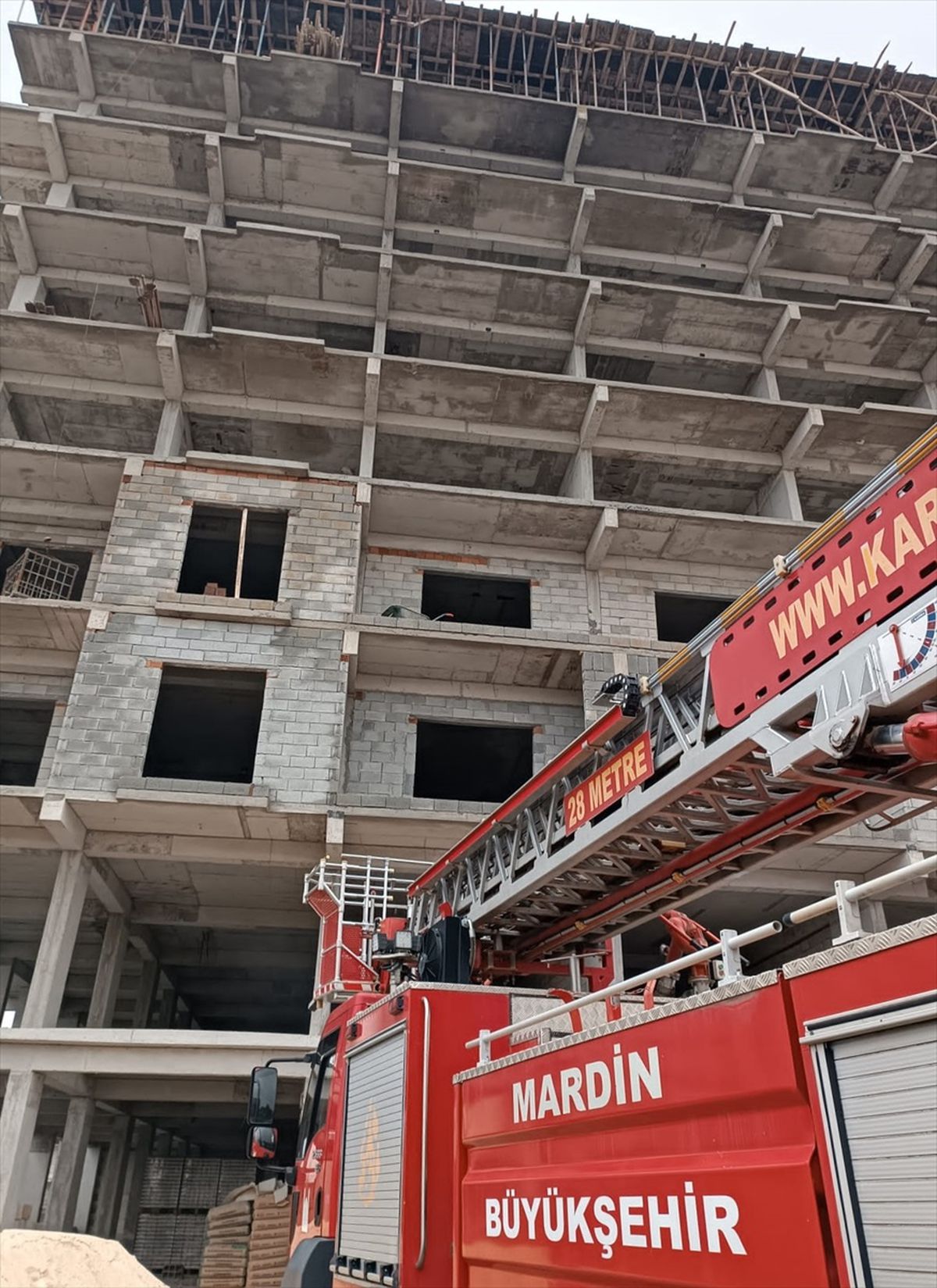 Mardin'de İnşaatta İşçi Ölümü
