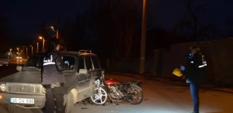 Konya'da motosiklet ile otomobil çarpıştı: 1 yaralı
