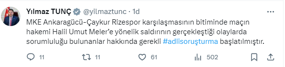 Ankaragücü Başkanı Faruk Koca, Rizespor maçı sonrası Hakem Halil Umut Meler'e yumruk attı