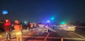İzmir'de Otomobil Takla Attı: Sürücü Yaralandı