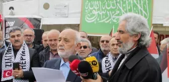 Kayseri Gönüllü Kültür Kuruluşları İsrail'in Filistin'e yönelik saldırılarını protesto etti