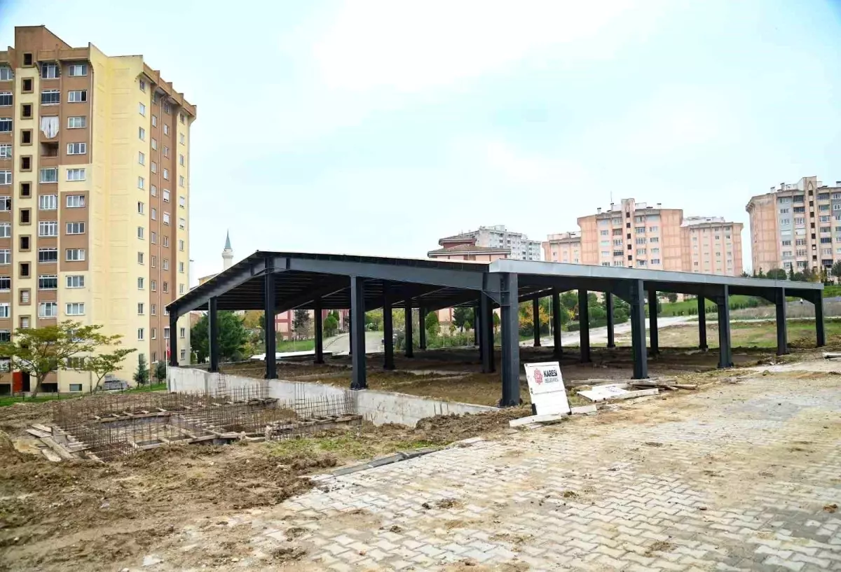 Karesi Belediyesi, Yeni Mahalle'de Kapalı Pazaryeri İnşası İçin Çalışmalara Son Aşamada