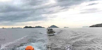 Bodrum Akyarlar açıklarında tekne kurtarıldı