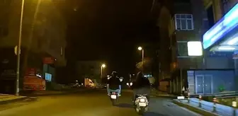 Ataşehir'de Tehlikeli Motosiklet Sürüşü