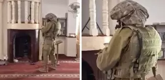 İsrail askerleri Batı Şeria'da bir camiyi işgal edip Yahudi duası okudu