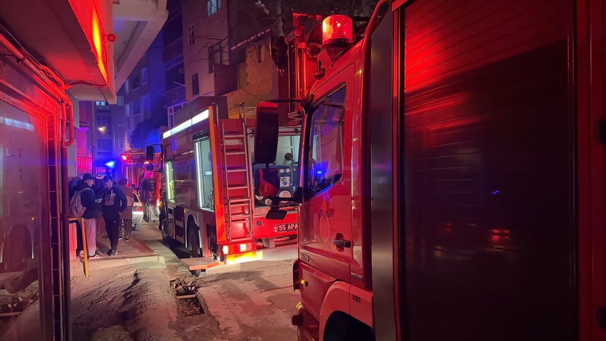 Samsun'da Kundaklama İddiasıyla Çıkan Yangın İki Dairede Hasara Yol Açtı