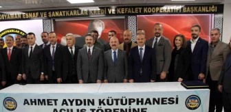 Adıyaman'da Çalışma ve Sosyal Güvenlik Bakan Yardımcısı Ahmet Aydın'ın Adının Verildiği Kütüphane Açıldı