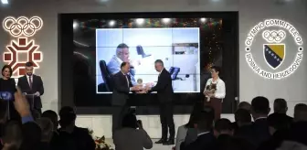 Anadolu Ajansı muhabiri Bakir Tiro'ya Olimpiyat Değerlerinin Medya Tanıtım Ödülü