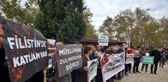 Osmaniye Korkut Ata Üniversitesi Öğrencileri İsrail'in Gazze'ye Saldırısını Protesto Etti