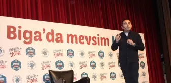 Biga Kitap Festivali'nde Beyhan Budak'ın konferansı ilgi gördü