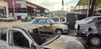 Kozan'da Otomobil Kundaklandı: 3 Yaralı, 7 Araç Zarar Gördü