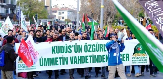 Konya'da Filistinlilere Destek Yürüyüşü
