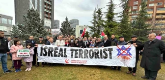 Yeniden Refah Partisi ve STK'lar İsrail'in Gazze'ye saldırılarını protesto etti