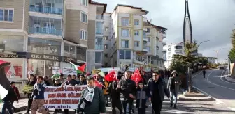 Bitlis'te İsrail saldırılarını kınamak için yürüyüş düzenlendi