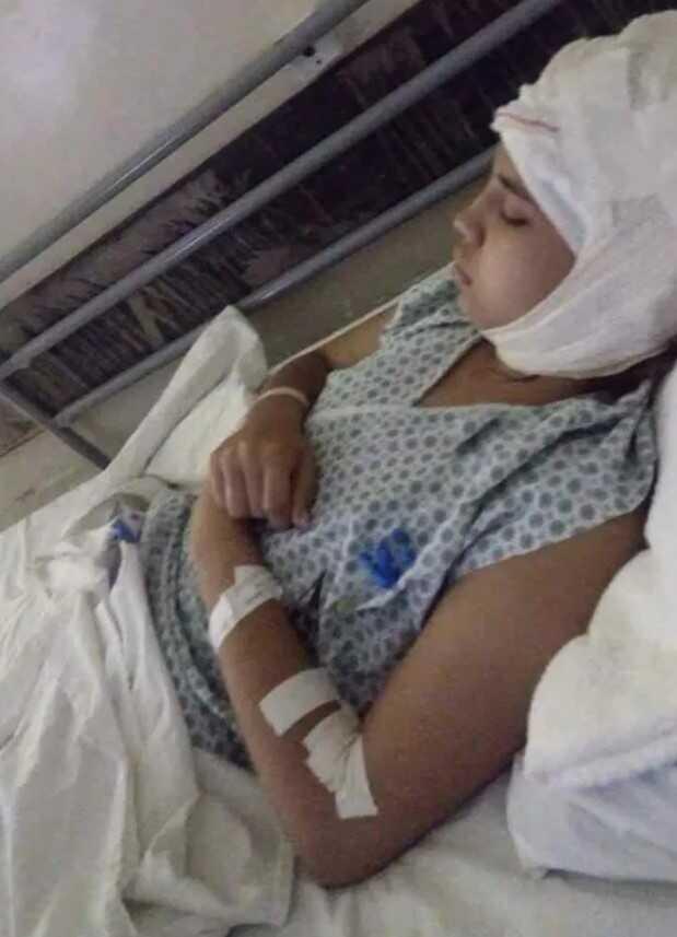 Karting yarışında aracın motoruna saçını kaptıran genç kızın kafa derisi koptu Karting yarışında aracın motoruna saçını kaptıran genç kızın kafa derisi koptu