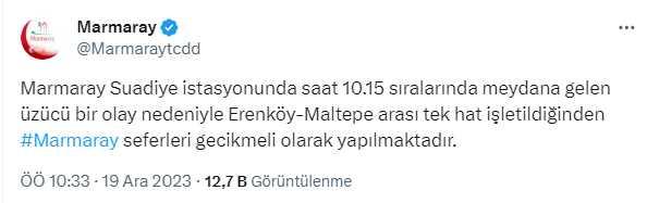 Marmaray seferleri neden durduruldu? 19 Aralık Marmaray'da ne oldu?