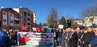 Samsun'da İsrail'in Gazze'ye yönelik saldırıları protesto edildi