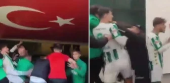 Bursaspor takımı, Diyarbekirsporlu futbolcuyu soyunma odasına kadar kovaladı