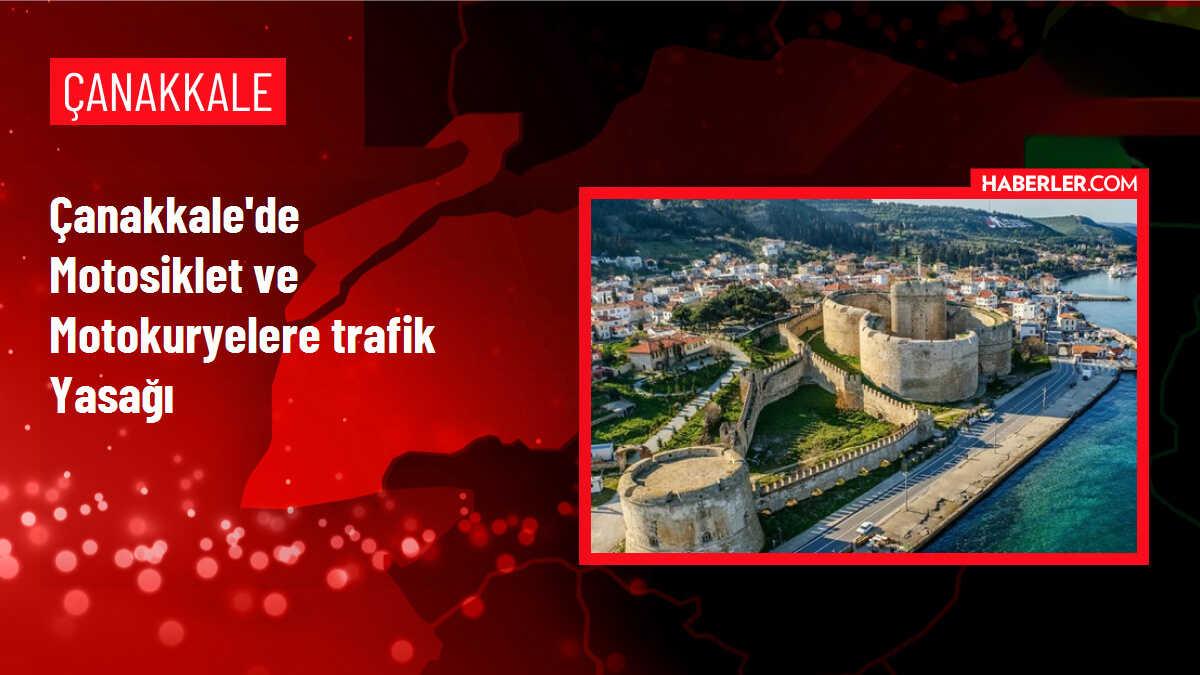 Çanakkale'de Olumsuz Hava Koşulları Nedeniyle Motosiklet ve Skuter Trafiği Yasaklandı