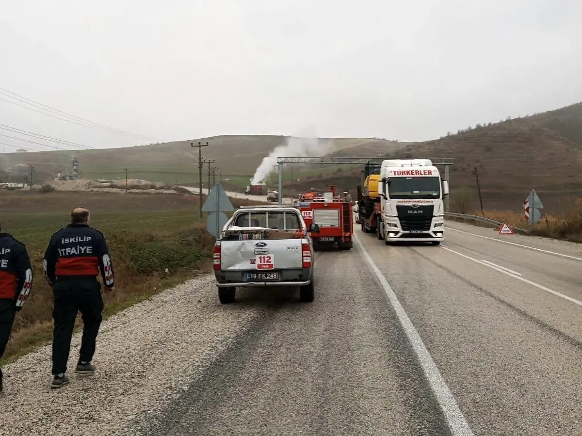 orum un skilip il esinde Oksijen T p Y kl Kamyonun Gaz Ka a