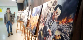 Erzurum Raci Alkır Güzel Sanatlar Lisesi Öğretmeni İsrail'in Gazze'deki Soykırımına Dikkat Çekti