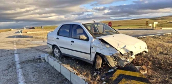 Çorum'un Alaca ilçesinde trafik kazası: 1 yaralı