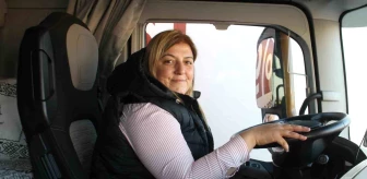 Edirne'nin tek kadın tır şoförü