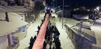 Erzurum'da Sarıkamış şehitleri anısına fener alayı düzenlendi