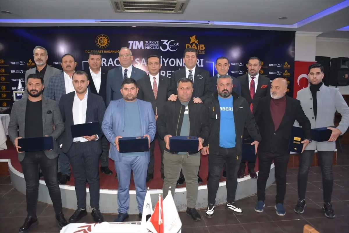 Silopi'de 2022'de en çok ihracat yapan 10 firmaya ödül verildi