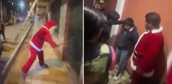 Peru'da 'Noel Baba' kılığına giren polis, uyuşturucu kaçakçılığı yapan çeteyi tek başına çökertti
