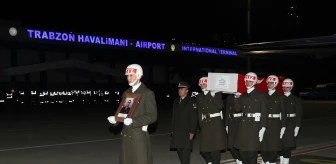 Irak'ta şehit olan Piyade Uzman Onbaşı İsmail Yazıcı'nın naaşı Trabzon'a getirildi