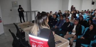 Tunceli'de üniversite öğrencilerine KADES hakkında bilgilendirme yapıldı