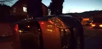 Direksiyon başına geçen çocuk sürücü kaza yaptı, 2 kişi yaralandı