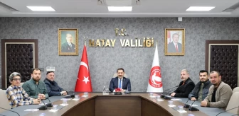 Hatay Basın Cemiyeti Vali Mustafa Masatlı'yı ziyaret etti