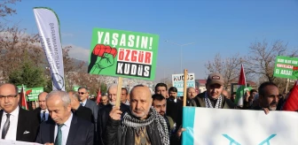 Kahramanmaraş'ta Şehitler Anıldı ve Filistin'e Destek Yürüyüşü Düzenlendi
