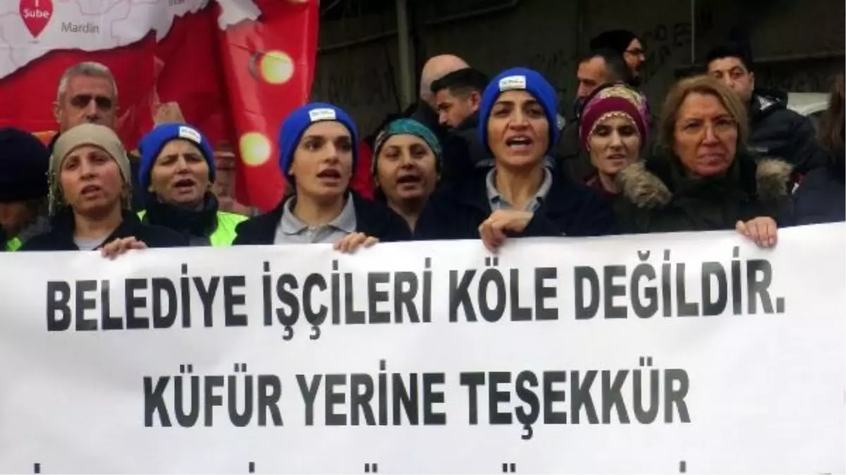 Avcılar Belediyesi İşçisine Yumruklu Saldırı Protesto Edildi