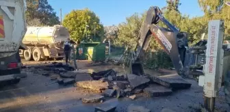 Bodrum'da Ana Su İsale Hattı Patladı