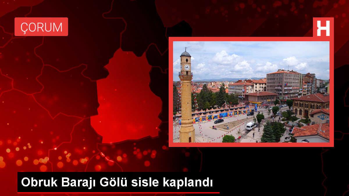 Obruk Barajı'nın göleti sis kaplandı