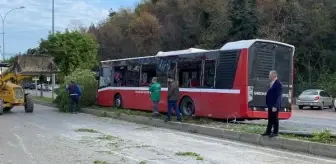 Samsun'da Halk Otobüsü Kazası: 2 Kişi Yaralandı